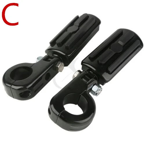 Подножка упор для ног мотоцикла для 1-1/"(32 мм) HighwayEngine Guards для Harley Kawasaki Suzuki Yamaha black