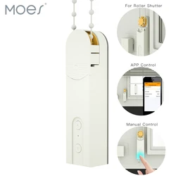 Automatic DIY Smart Motorized Chain Roller Blinds Drive Motor Powered By Solar Panel and Charger Build-in Bluetooth APP Control
