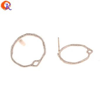 

Cordial Design 100Pcs 21*22MM Jewelry Accessories/Earrings Stud/Rhodium/Ring Shape/DIY Jewelry Making/Hand Made/Earring Findings