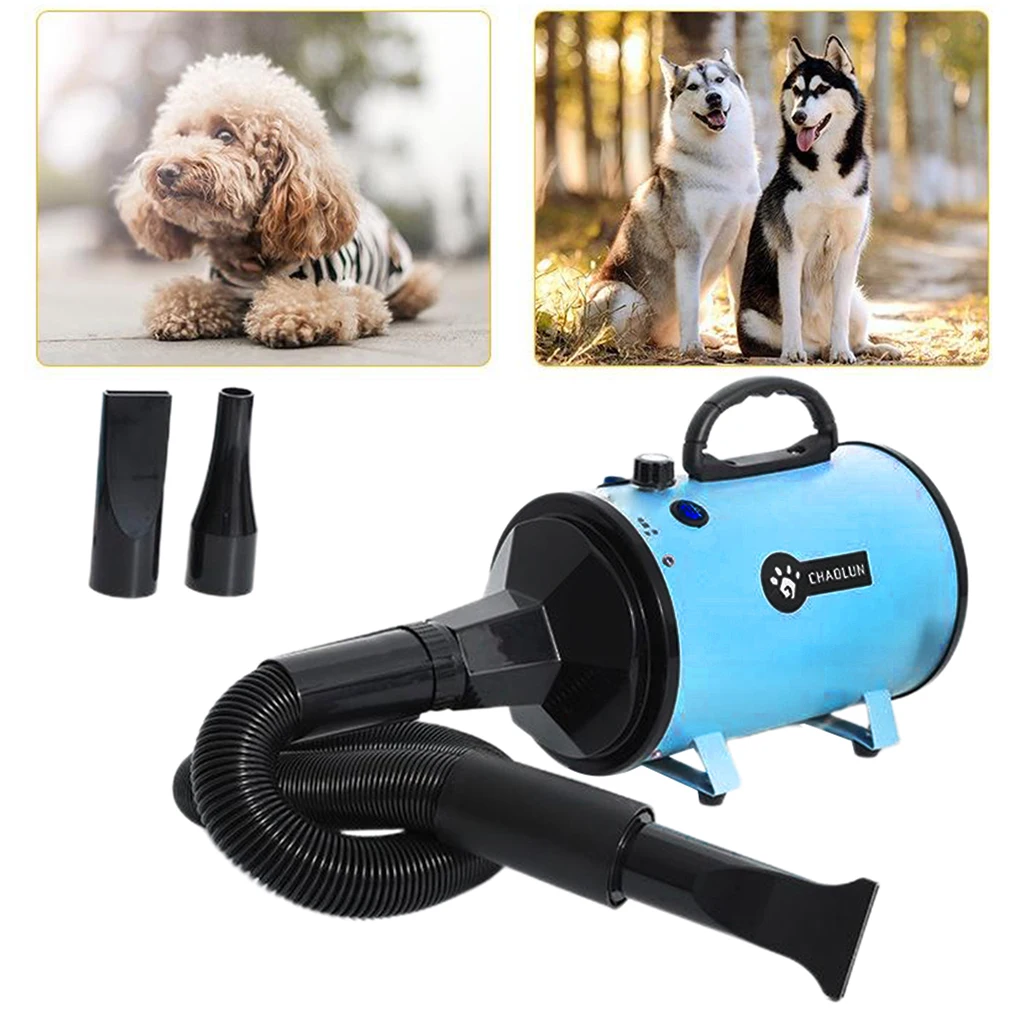 2200W Dog Dryer Powerful Power Stepless Speed Pet Dryer Low Noice Hair Dryer For Dogs