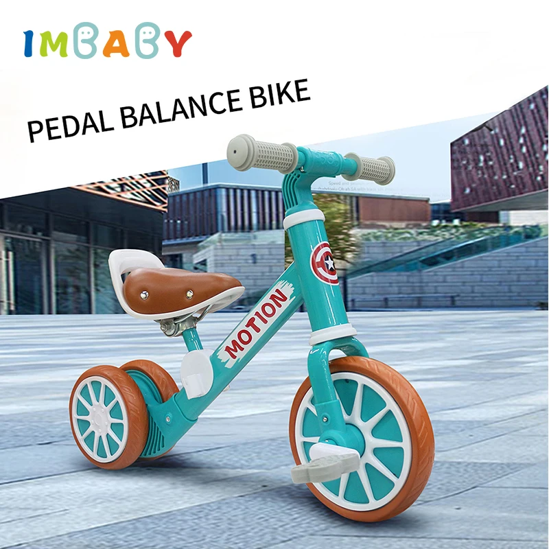 IMBABY Children Scooter Tricycle Toddler Balance Bike Kids Sliding Walker Ride On Outdoor Indoor Toy Adjustable Non-Inflatable