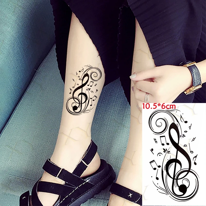 Music Note Ankle Tattoos