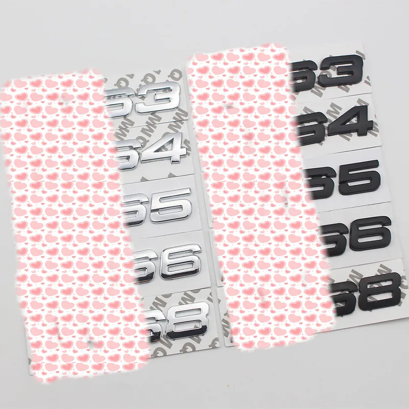 

5PCS Hot Car styling 11*3cm Metal Silver Black RS3 RS4 RS5 RS6 RS8 Emblem Rear Trunk Badge Side Logos Cars body Stickers