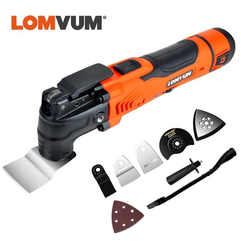 Billige LOMVUM Multi Funktion Elektrische Cutter Trimmer Elektrische Säge Erneuerer Werkzeug Holzbearbeitung Oszillierende Werkzeuge 300w Multimaster