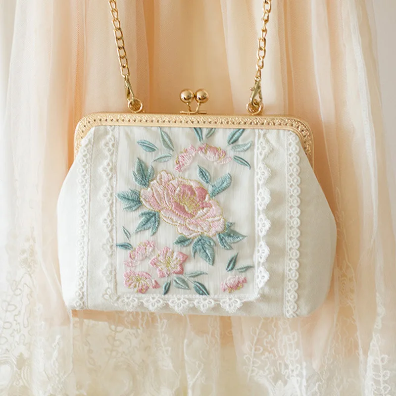 

Bag Embroidery Bag Manual Lace Hanfu Bag