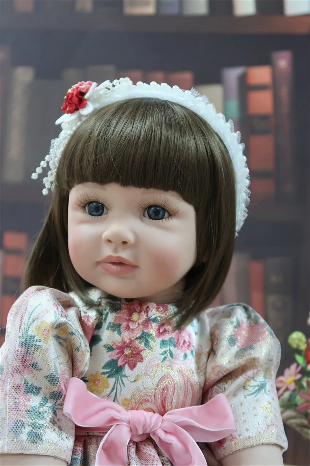 2" 60 см реалистичные мягкие силиконовые куклы Reborn, очаровательная девочка, принцесса, платье, Кукла reborn для малышей, игрушки, подарок
