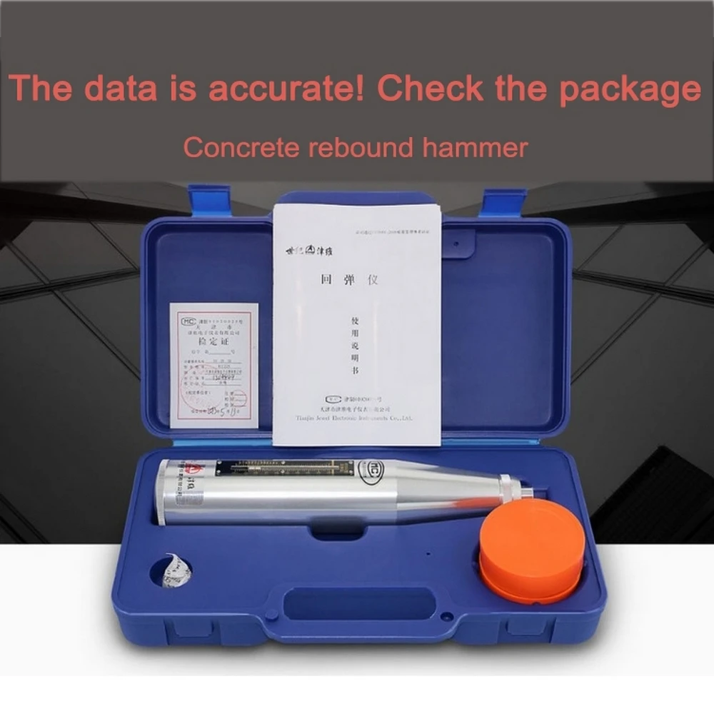 tester resiliometer concreto equipamento de testes de instrumentos não destrutivos