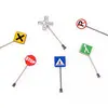 14pcs/set 1/87 Scale Model Mini Signs Building Sand Table Model Accessories Micro Landscape Decoration Road Sign 5