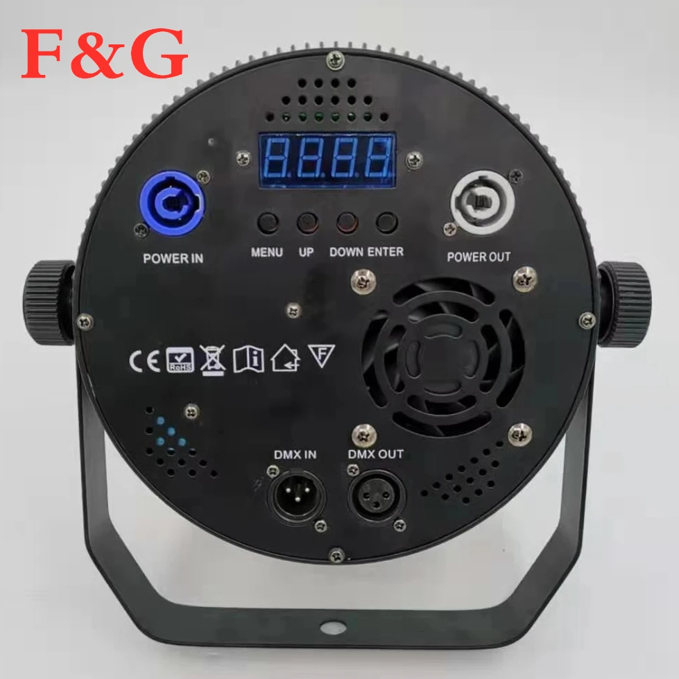16 piezas nuevo par pude 18*18 Вт rgbwa lavado uv 6 en 1 dmx led plana par 64 pude Led luz Par plana Mini etapa