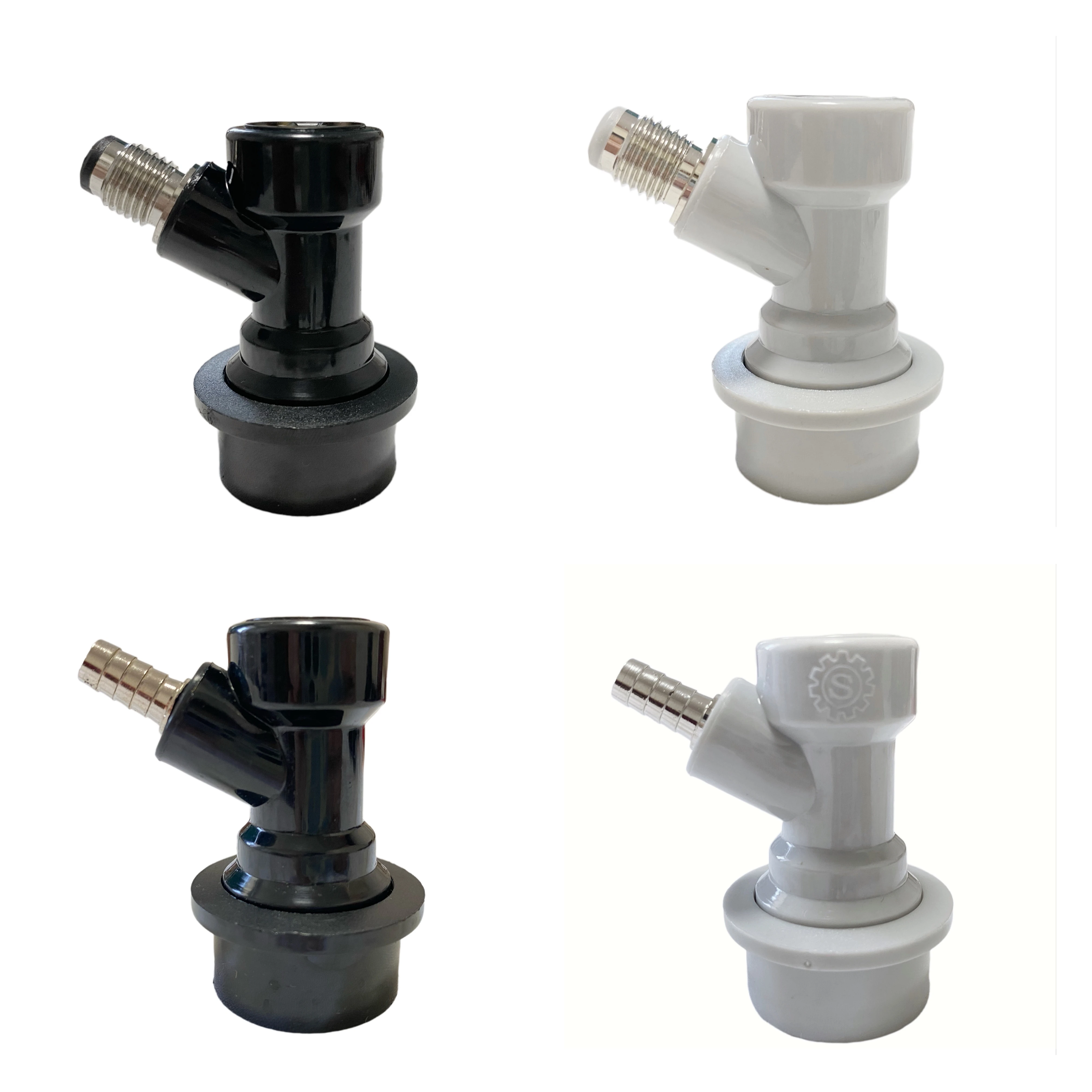 New Ball Lock Homebrew Keg Quick Disconnects Kit Gas/ liquid with 1/4