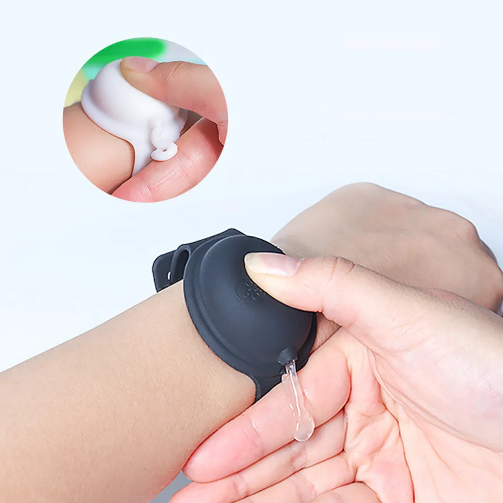 

Fashion Silicone Hand Sanitizer Wristband Dispensing Portable Bracelet Wristband Hand Dispenser 10ML Hand Sanitizer Dispensing50