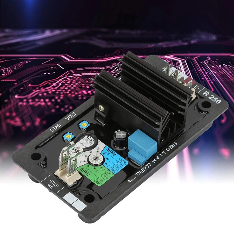 Розничный регулятор напряжения, R250 Avr Автоматический регулятор напряжения бесщеточный набор систем генерации аксессуаров для высоких уровней вибраций