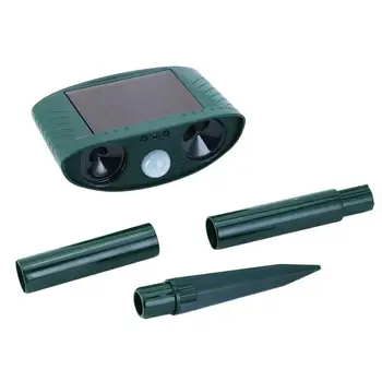 

Solar Powered Motion Activated Animal Ultrasonic Cats Dogs Repeller Frighten Animals 511 For Outdoor Gardening