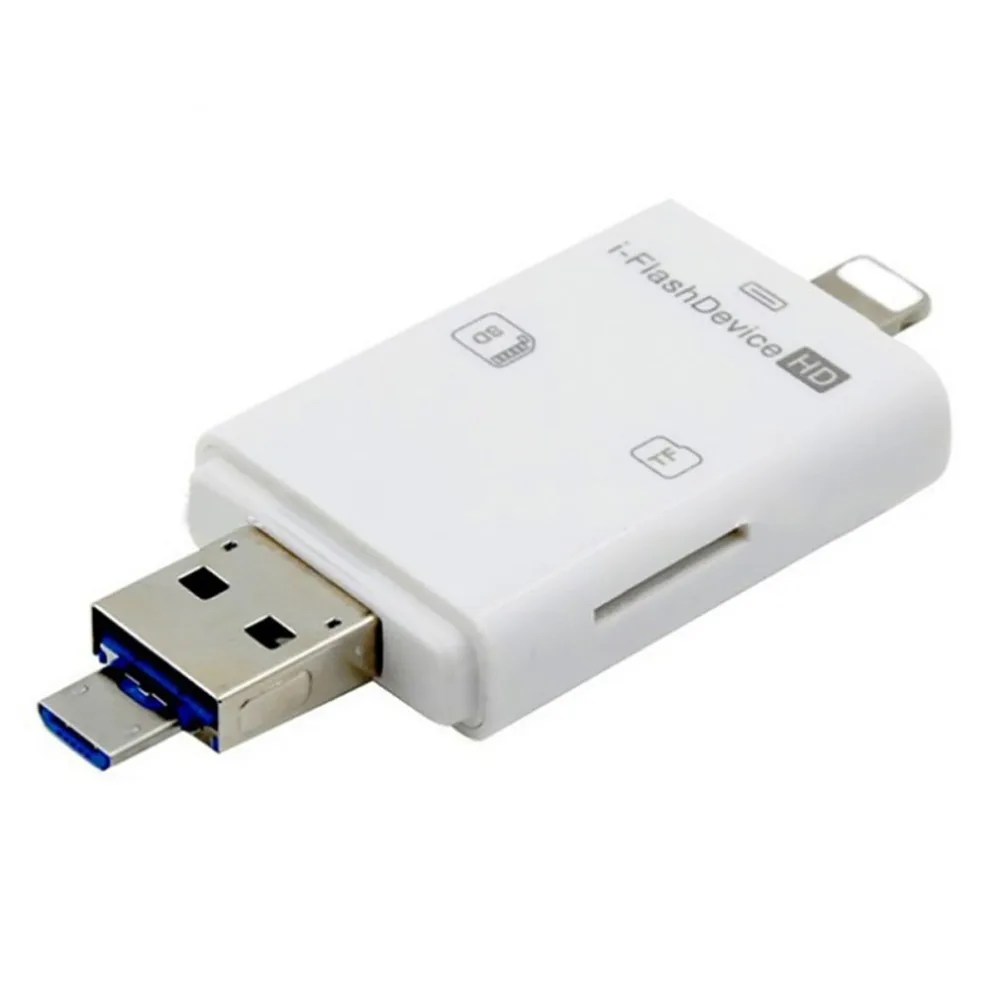 3 в 1 USB Картридер для телефона Универсальный SD кард-ридер для iPhone 6/5s Android для фотоаппарата, планшета, ПК Аксессуары