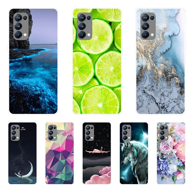Per Oppo Reno 4 5G Custodia Morbida In Silicone Custodia Posteriore Coque Per Oppo Reno 4 Pro 5G Cover Per Telefono Fundas Antiurto Per Oppo Reno4 Pro