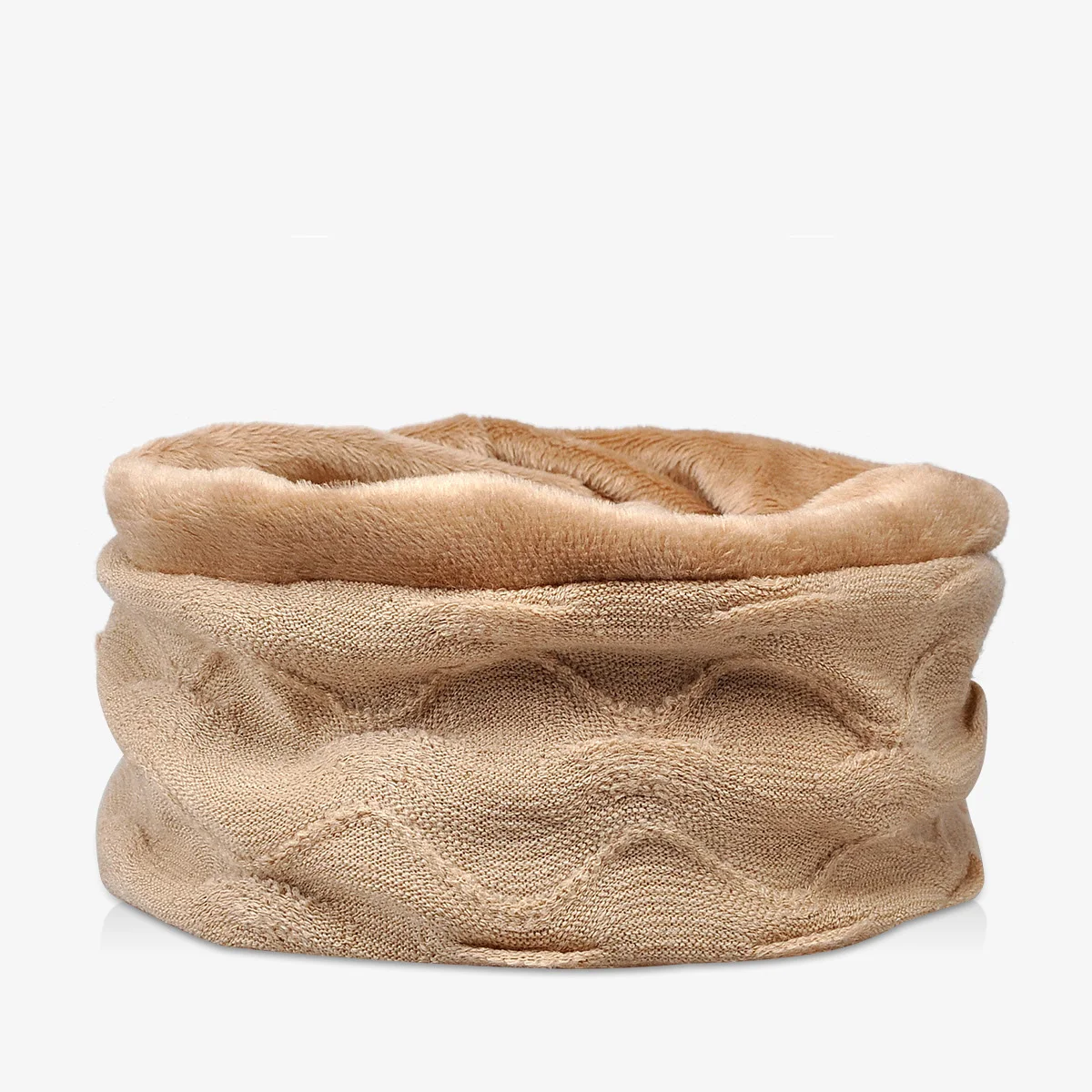 Модная шапка с волнистым узором и хвостом бархатная Зимняя Теплая Шапка бини для