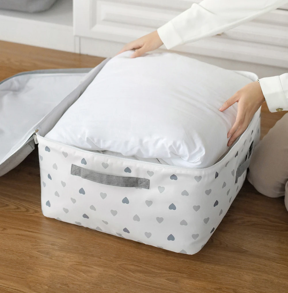 Foldable Clothes Quilt Storage Bags Organizer Pillow Blanket Boite Rangement Large Capacity Clothing Storage Bag Home Organizer
