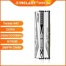 Teclast DDR4 Aurora serisi A40 bellek modülü bellek 4GB 8GB 16GB 2666MHz 3000MHz 3200MHz 288PIN DIMM 1.2/1.35V