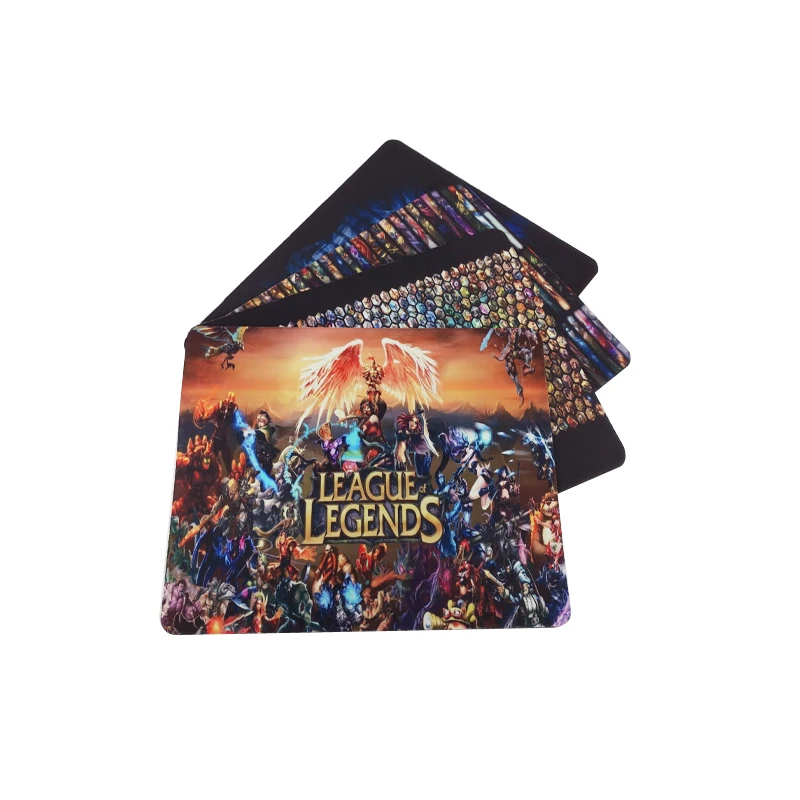 

League of Legends Logo Computer Mouse Pad Mousepads Decorate Your Desk Non-Skid Rubber Pad 18X22CM And 25X29CM