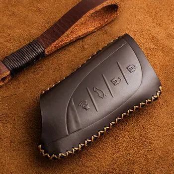 

Genuine Leather Car Smart Key Fob Cover Case Fob For Lexus IS ES GS NX GX RX LX RC 200 250 300 300h 350 UX250h LS350 Car Styling