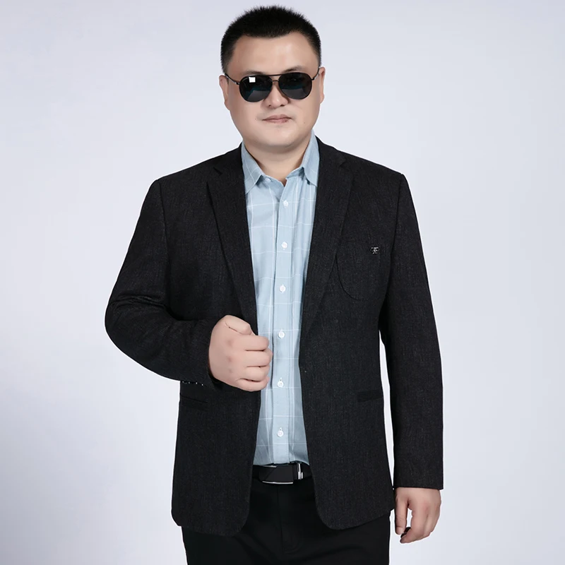 Большой 10XL 8XL 6XL 5XL блейзер мужской костюм модная куртка Мужская s приталенная Повседневная клетчатая куртка мужской блейзер на одной пуговице размера плюс