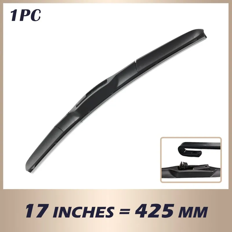 windshield wipers 1Pc Universal Front Hybrid Wiper Blade 14" 16" 17" 18" 19" 20" 21" 22" 24" 26" U / J Type Hook Windscreen Wipers car wiper Windshield Wipers