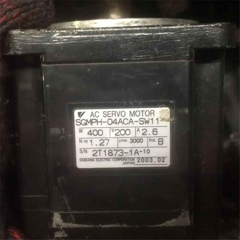 Used Tested Working SGMPH-04ACA-SW11 AC SERVO MOTOR
