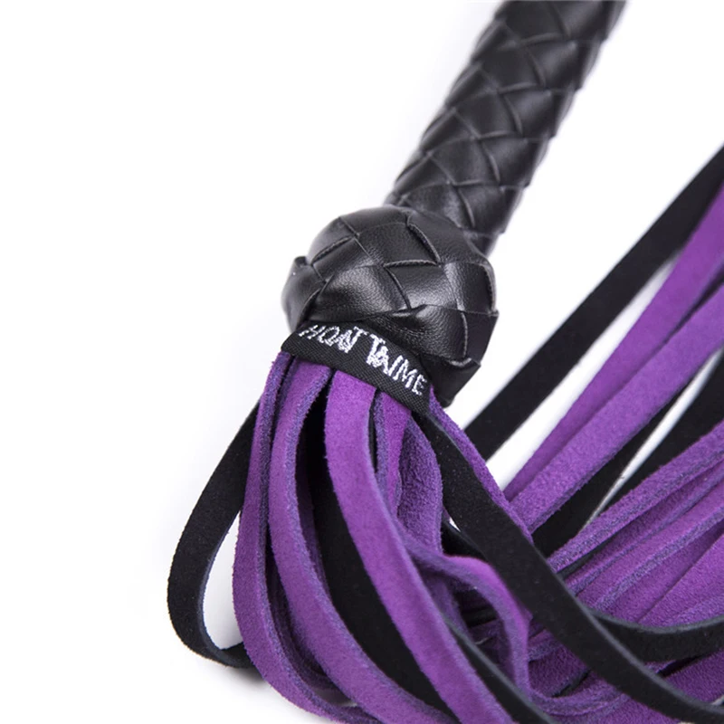 Horse Riding General Cowhide Paddle Whip,Riding Horse Supply Premium Suede Flogger Horse Whips