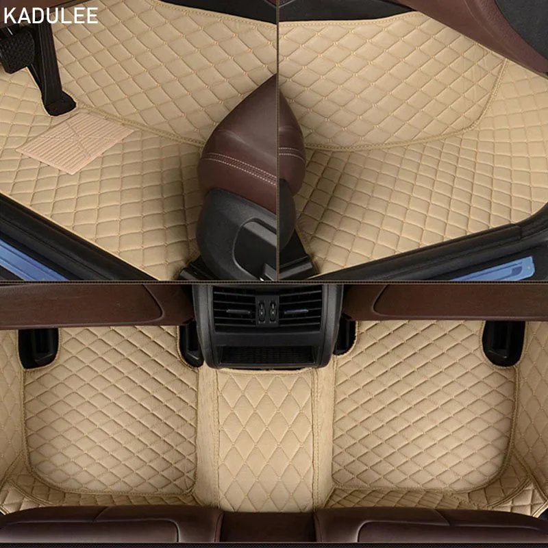 Кожаные автомобильные напольные коврики KADULEE для HUMMER H2 H3 аксессуары стайлинга