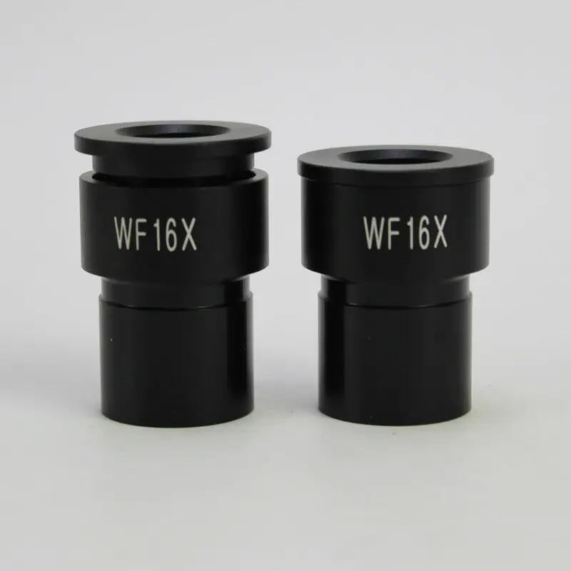 

WF 16x Wide Field Focus Adjustable Biological Microscope Eyepiece 23.2mm Mounting Size
