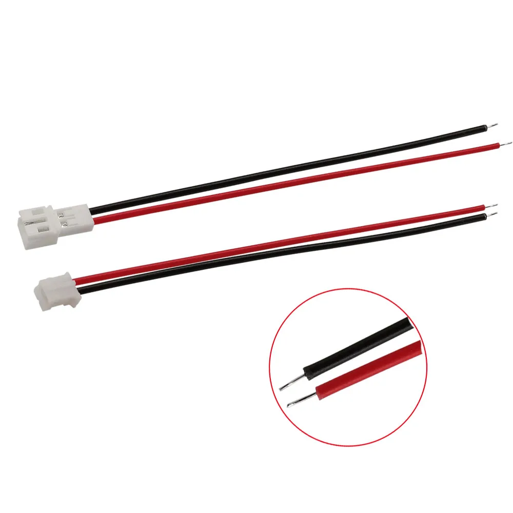 Lot de 5 paires de connecteurs JST PH 2.0mm 2 broches avec câbles 20cm