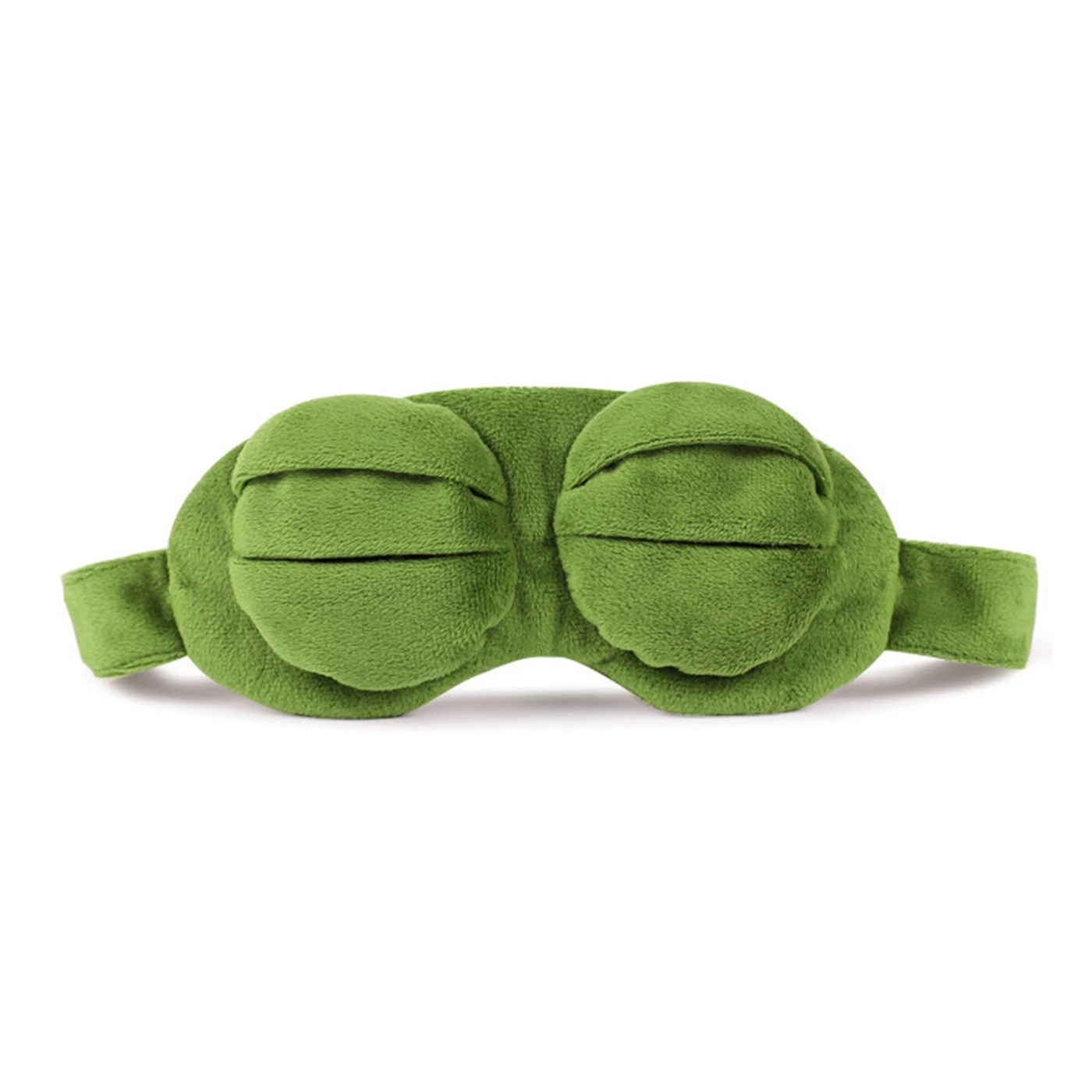 Милая маска для сна с 3D изображением лягушки, зеленая маска для глаз, маска для сна для отдыха, маска для сна для путешествий, повязка для глаз, помощь для сна