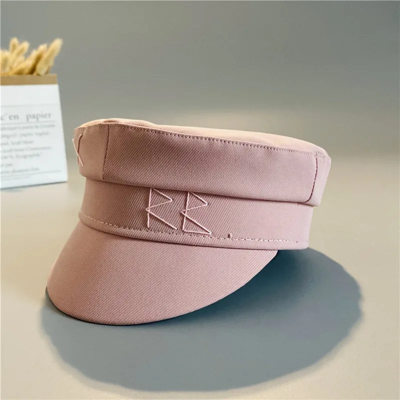 Letter Newsboy Caps Women Flat Militray Caps