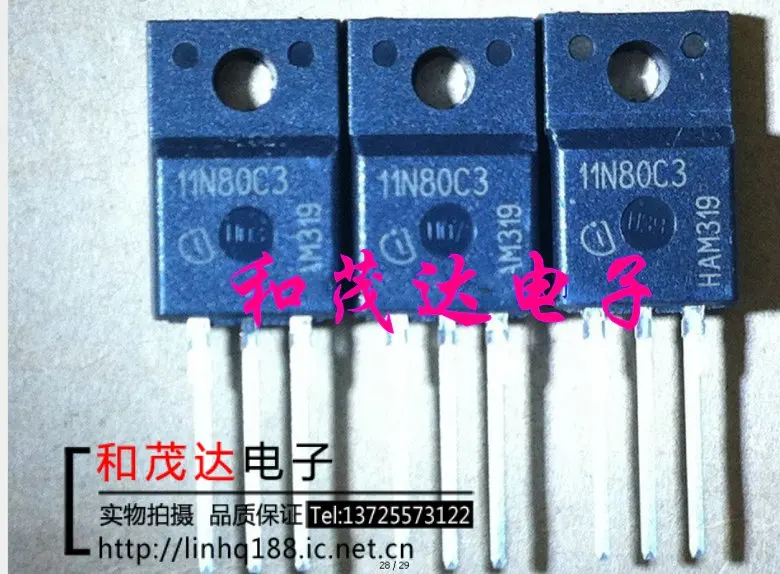 5 шт./лот SPA11N80C3 11N80C3 TO-220F 800V11A