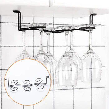 

Home Wine Glass Rack Decorations Iron Stemware Holder Shelf Storage Beverage