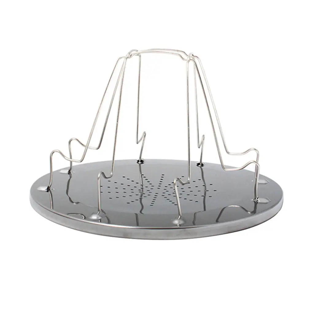 

Simple Portable Stainless Steel Toast Rack Outdoor Camping Toaster Folding Portable Grill Multi-Purpose Stove Grill
