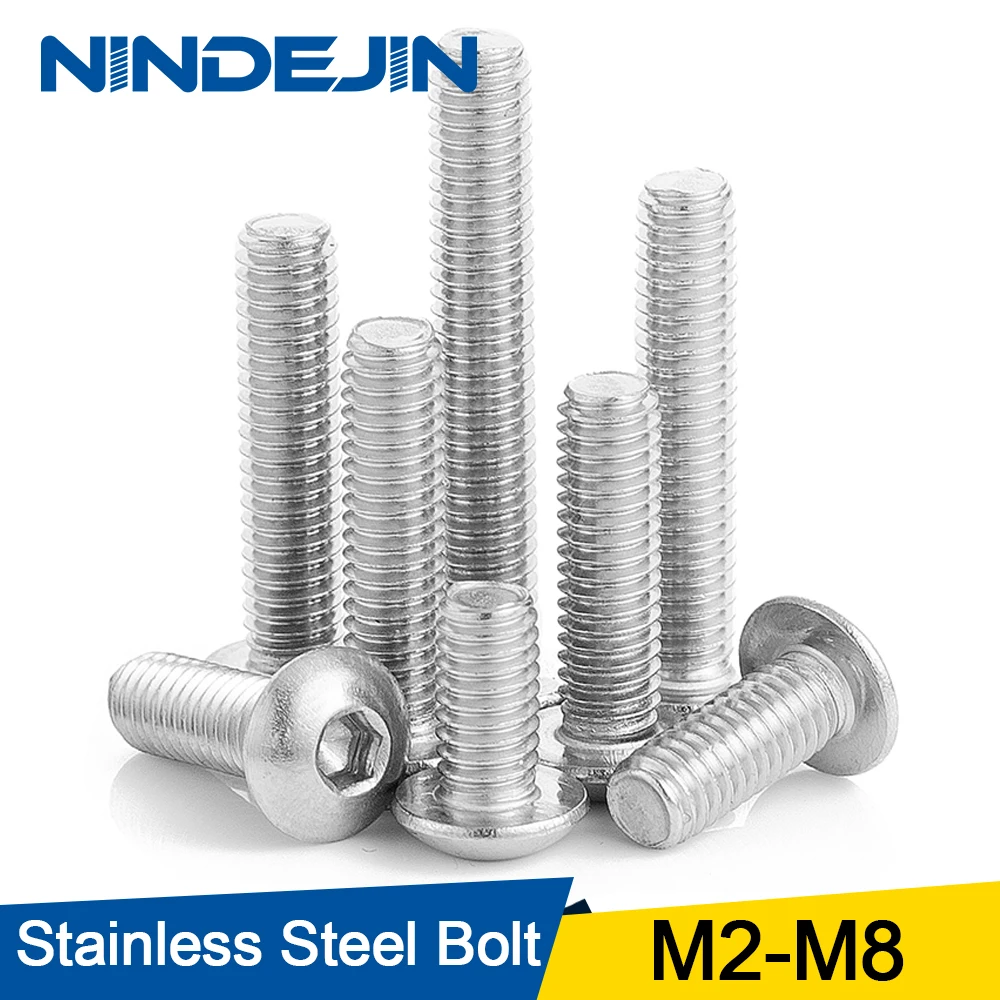M2 M2.5 M3 M3.5 M4 M5 M6 M8 M10 M12 A2 De Acero Inoxidable Tuercas Hexagonales Completo Hexagonal