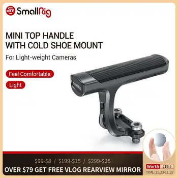 

SmallRig Universal Mini Top Handle With 1/4”-20 Screw for Light-weight Cameras Dslr Camera Cage LED Microphone DIY Handle - 2821