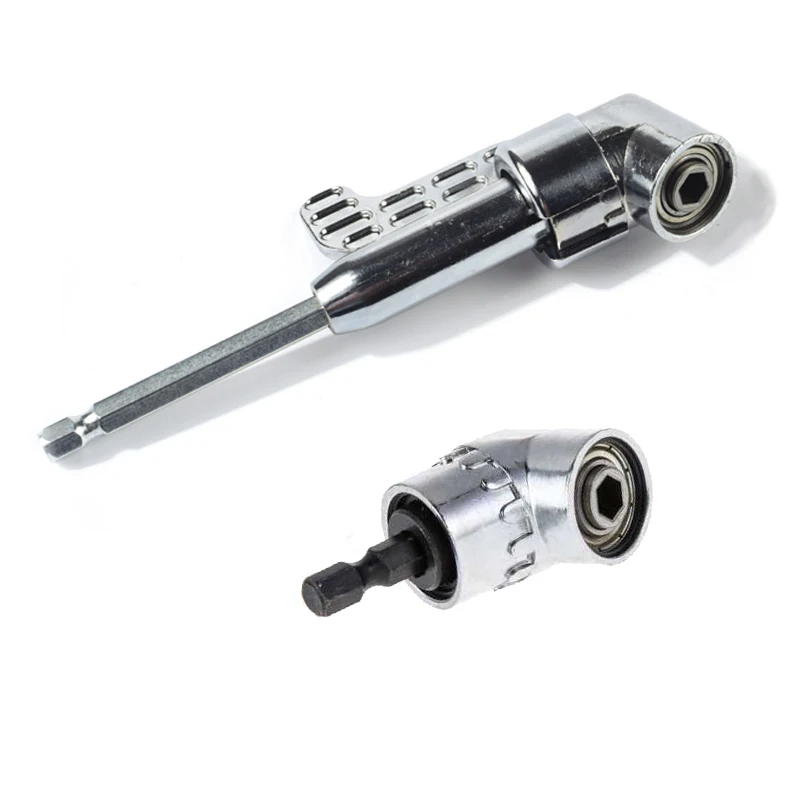 Destornillador con controlador de ángulo recto ajustable de 105 grados, conjunto de herramientas de mano, vástago hexagonal de 1/4 grados para taladro eléctrico, destornillador, brocas