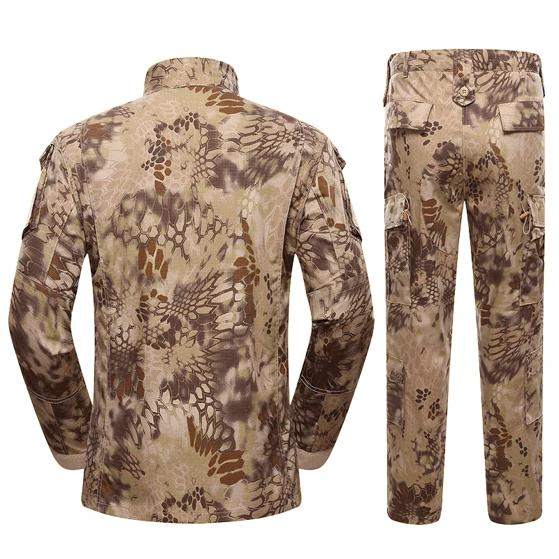 Лесной камуфляж Мужская тактическая куртка и брюки Военная камуфляж охота униформа АКУ
