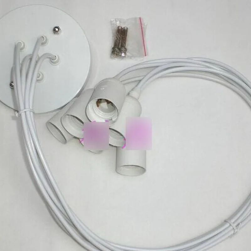 Винтажный классический подвесной светильник e27 с 6 головками и линией сделай сам