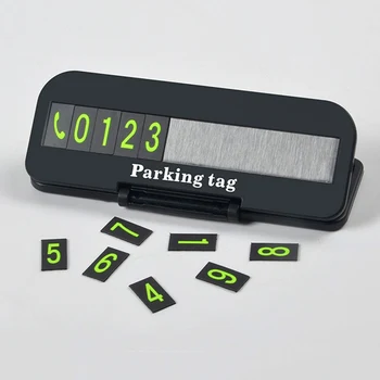 

Temporary Car Parking Card with Aromatherapy Telephone Number Card Night Light Car Styling Phone Number Card Hidden Number Plate