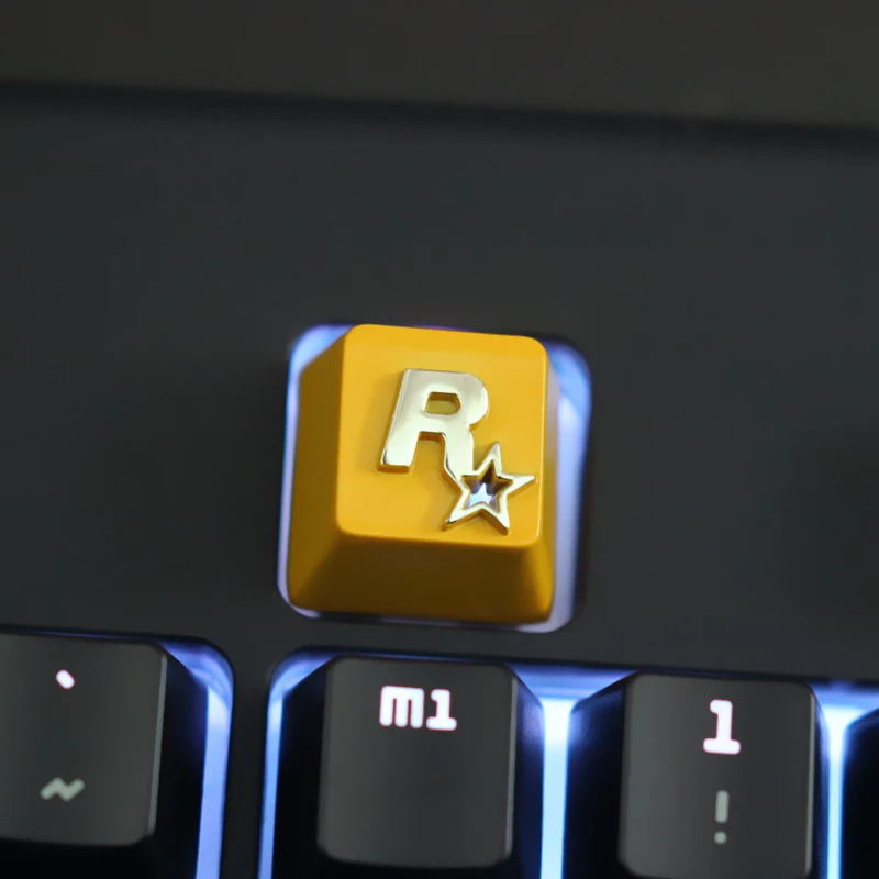 KeyStone кейкап 1 шт. Rockstar игры тема алюминиевый сплав металлические механические