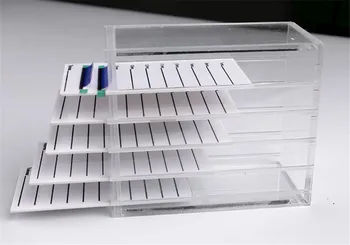 

10pcs/lot False Eyelashes Storage Box 5 Layers Acrylic Pallet Lash Holder For Eyelash Extension Individual lash Volume