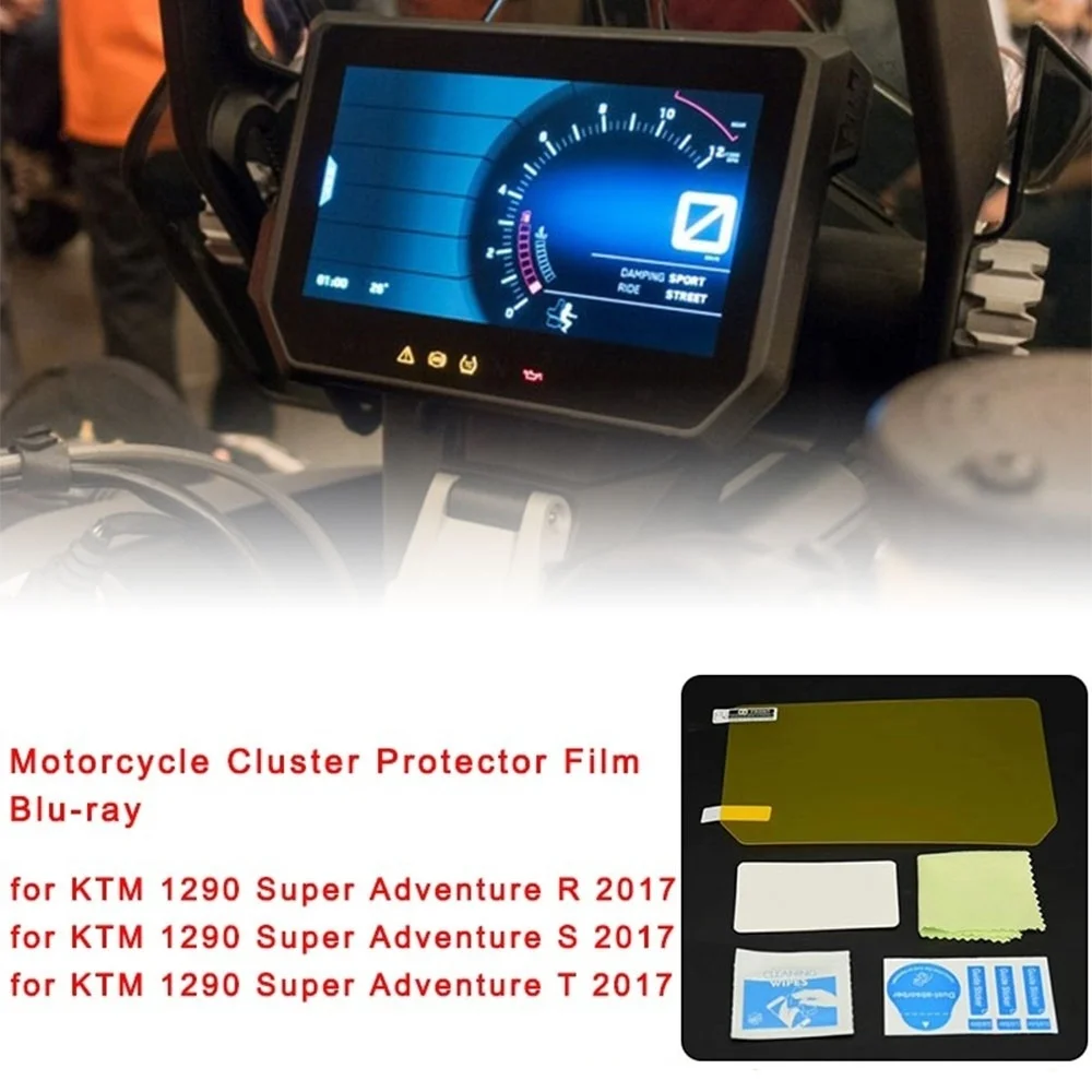 

Motorcycle Cluster Scratch Protector Film Blu-ray speedometer Instrument Dashboard Guard For KTM 1290 Adventure RST 2017 2018