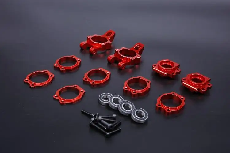 Сплав CNC заднее колесо концентратор Перевозчик набор подходит для 1/5 HPI Rovan km BAJA 5B 5T 5SC