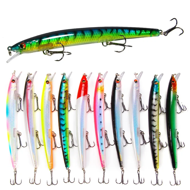 Factory Wholesale Bionic Fishing Lure Minnow 13.5cm 15.4g Topwater Floating 3D Eyes Hard Baits Wobbler Sea Bass Accessory Factory Wholesale Bionic Fishing Lure Minnow 13.5cm 15.4g Topwater Floating 3D Eyes Hard Baits Wobbler Sea Bass Accessory