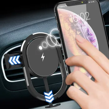 

New 15W Fast Qi Wireless Car Charger Bracket Mount Holder For Samsung Galaxy S20 Sensor Fast Charging Car Phone Holder