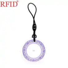 UID S50 1K 13,56 mhz перезаписываемая IC карта сменный NFC Брелок с кольцом RFID Круговой водонепроницаемый брелок