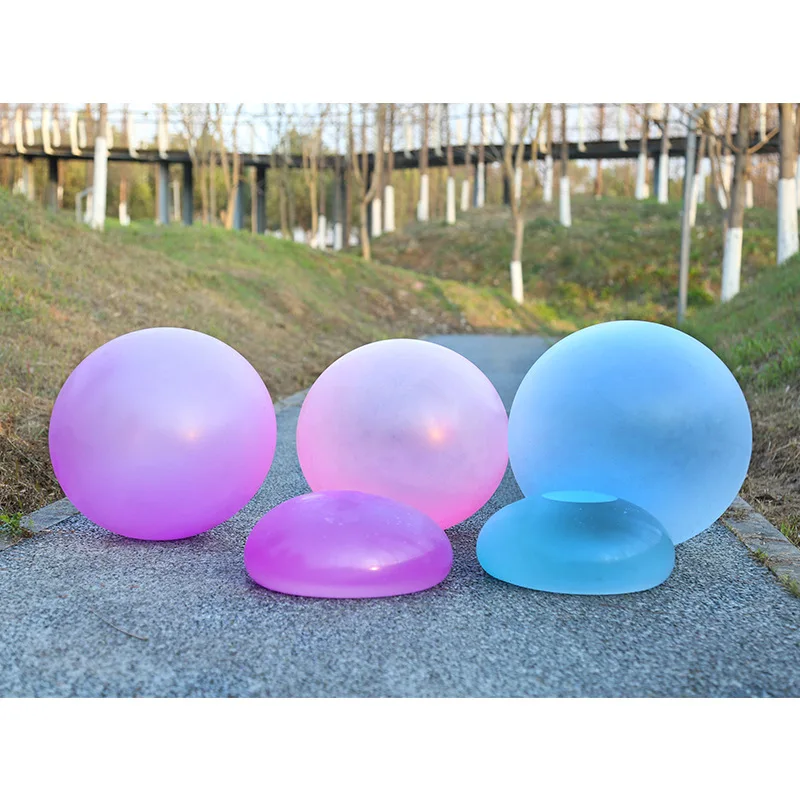 

Hot-selling Blowing Ball Inflatable Balloon Bubble Ball Creative Children's Big Mouth Water Injection Ball Toy Transparent TPR